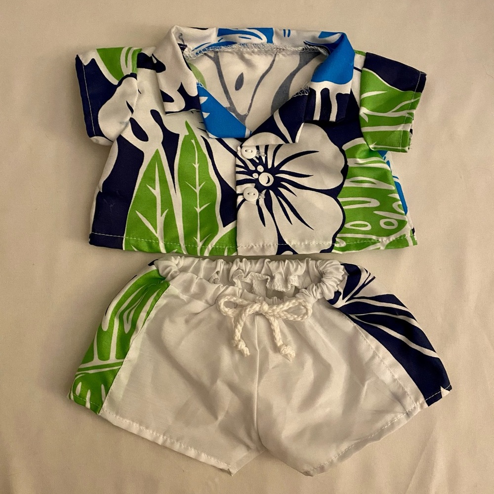 NWOT The Bear Factory Tropical Outfit for teddy bear